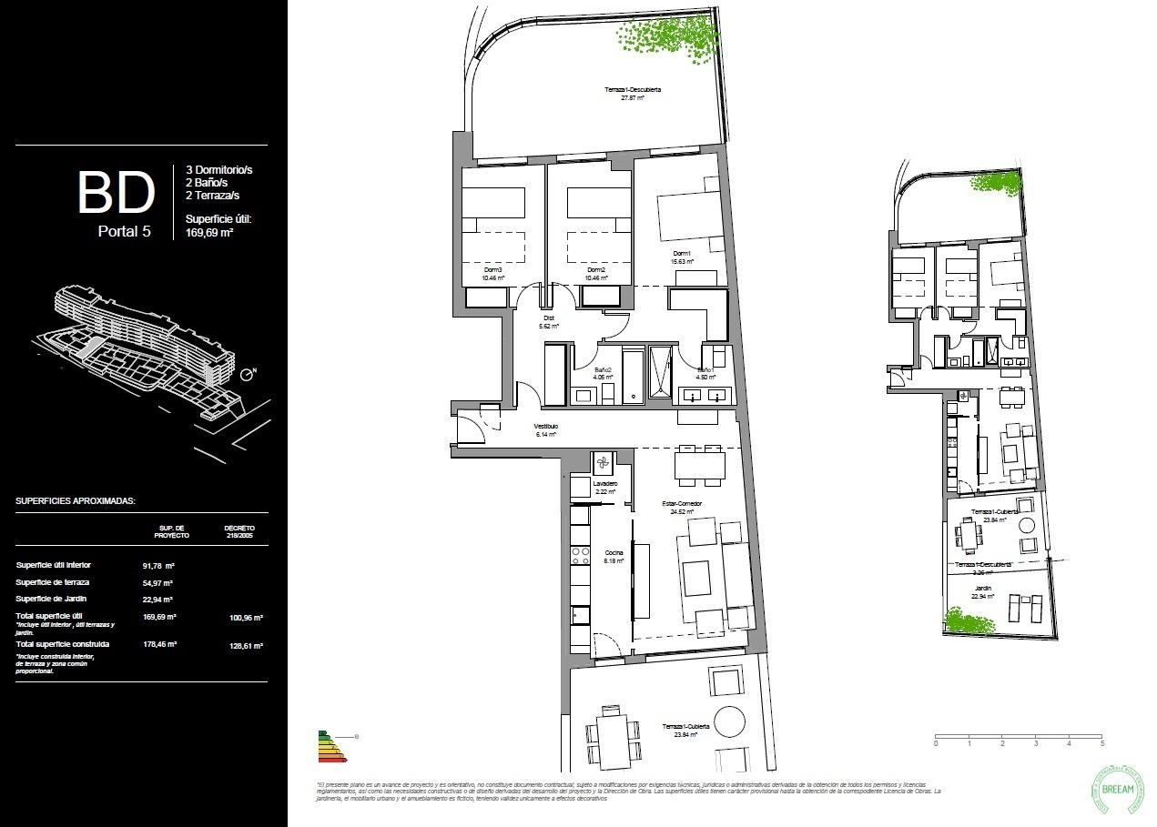 Apartament w Torremolinos, Malaga, Hiszpania 3 sypialnie, 128 mkw. nr 169365
