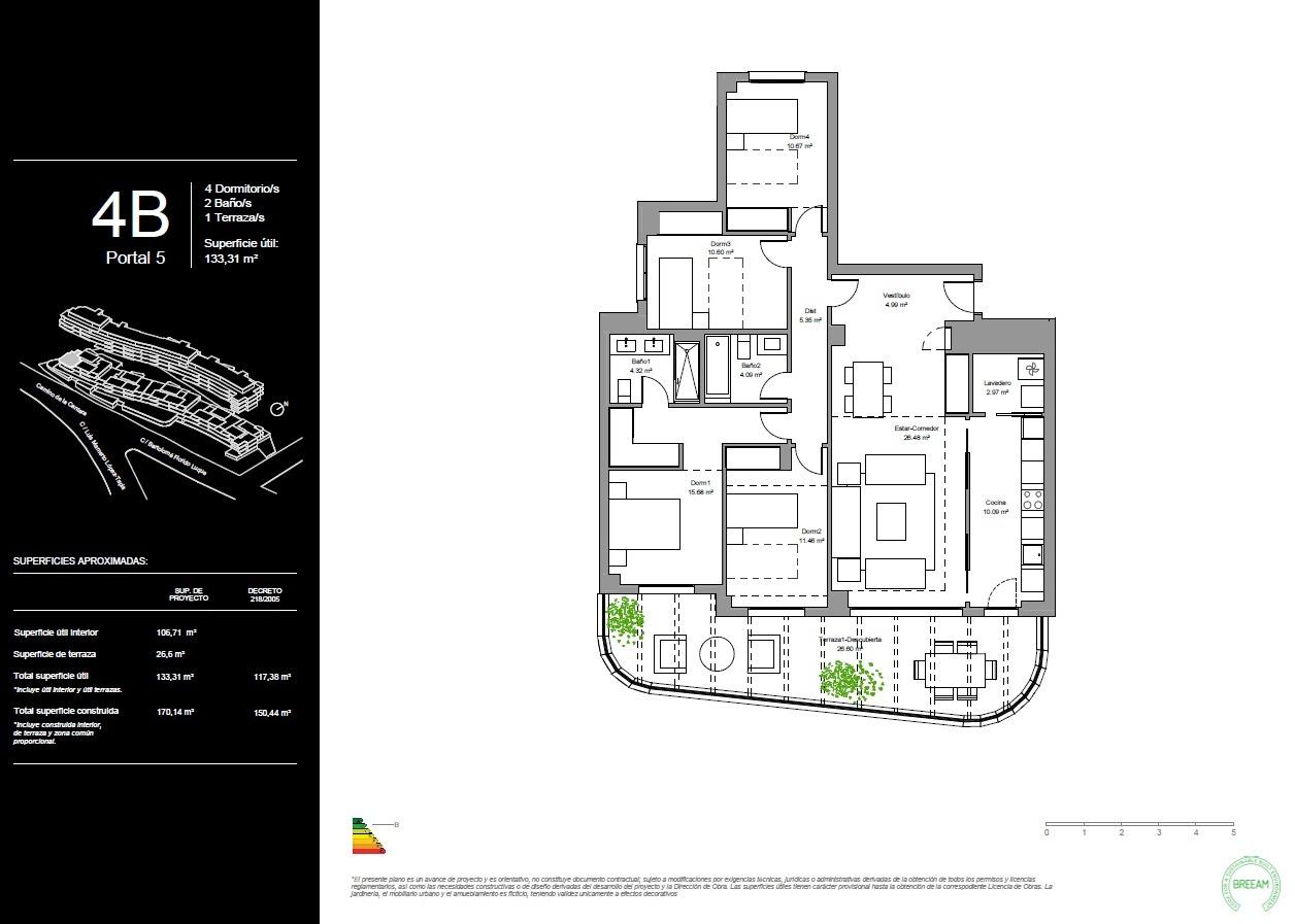 Apartment in Torremolinos, Malaga, Spain 4 bedrooms, 150 sq.m. No. 169366