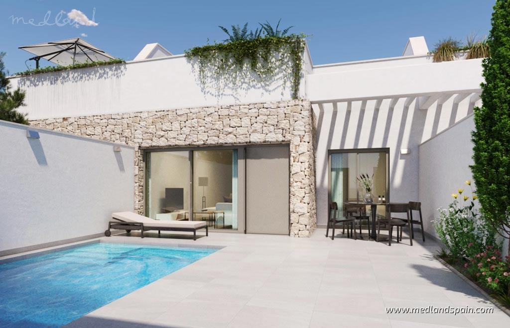 Villa i Pilar de la Horadada, Alicante, Spanien 3 sovrum, 83 kvm. Nr. 155256