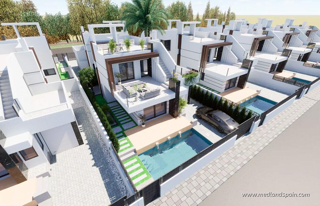 Villa in Los Alcazares, Murcia, Spanien 3 Schlafzimmer, 121 m2 Nr. 155255