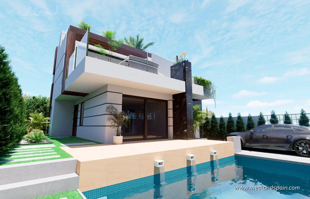Villa in Los Alcazares, Murcia, Spanien 3 Schlafzimmer, 121 m2 Nr. 155255