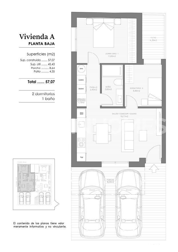 Apartament w Benejuzar, Alicante, Hiszpania 3 sypialnie, 111 mkw. nr 155878