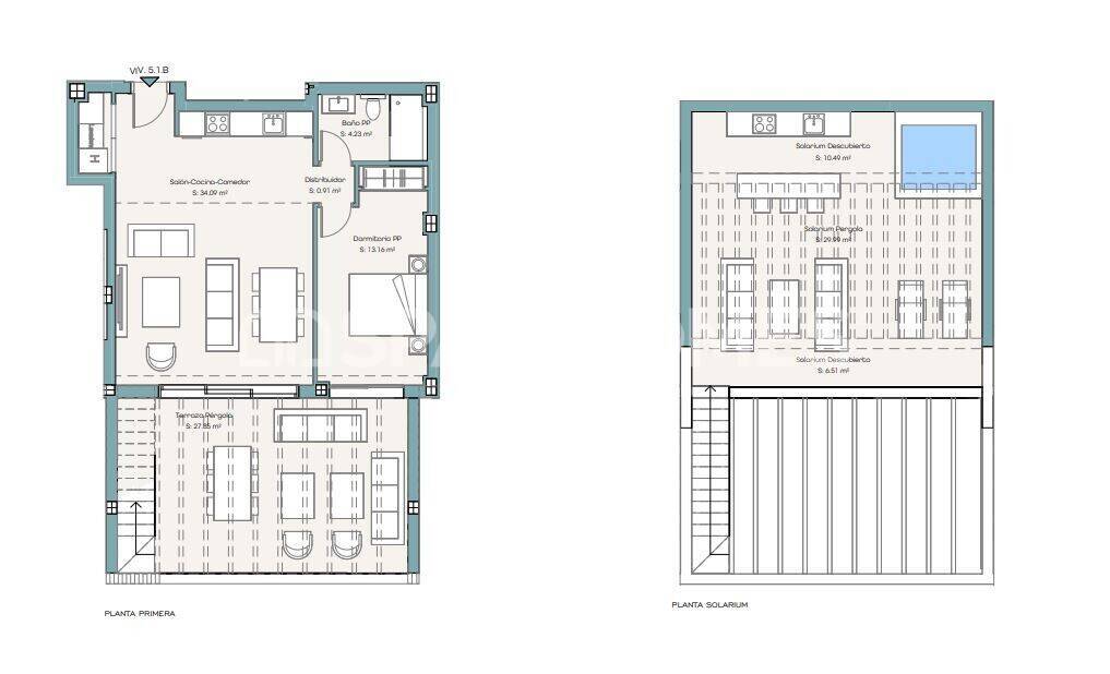 Apartment à Estepona, Malaga, Espagne 1 chambre, 52 m2 No. 155882