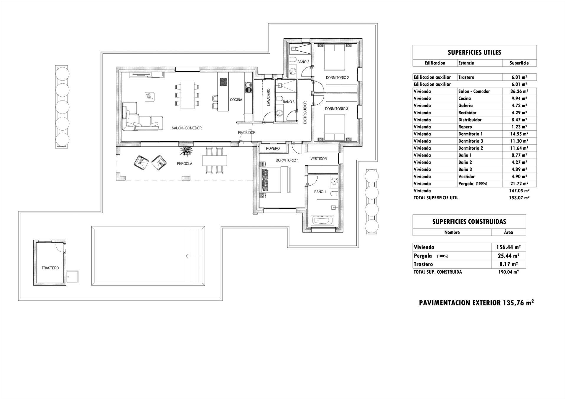 Villa Aspe, Alicante, Spānijā 3 istabas, 190 m2 Nr. 170588