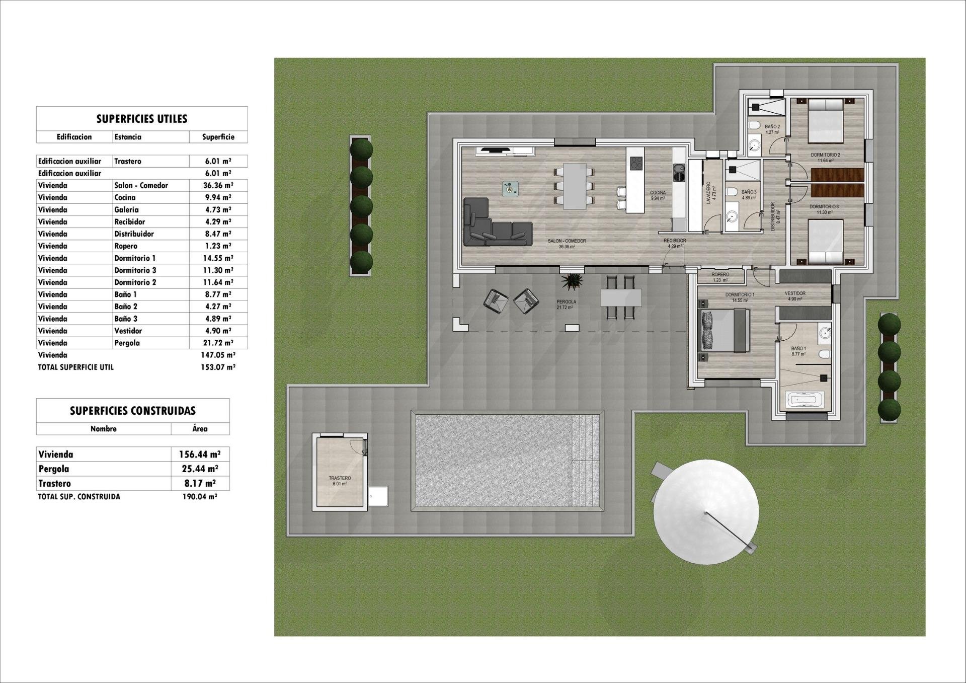 Villa Aspe, Alicante, Spānijā 3 istabas, 190 m2 Nr. 170588