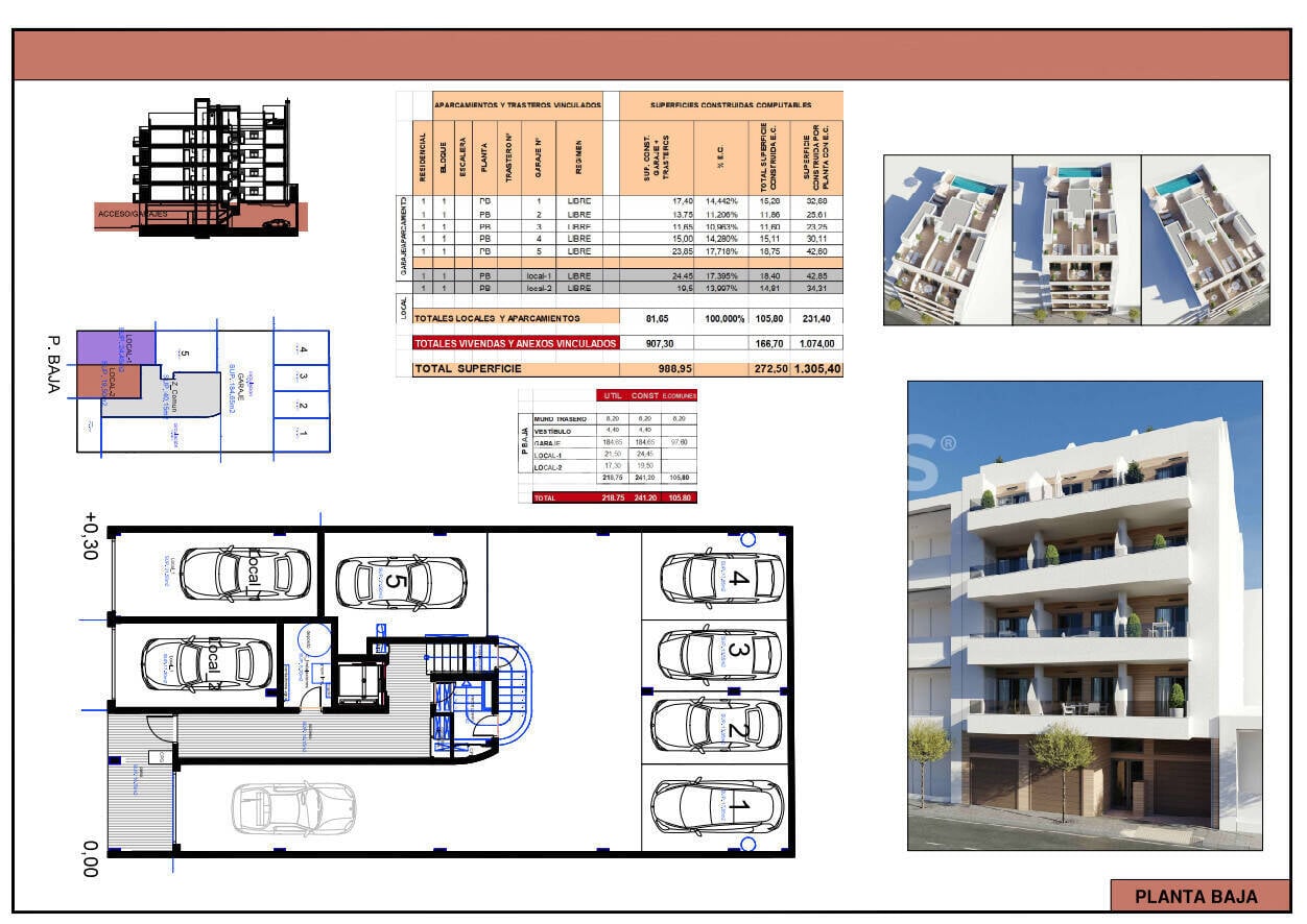 Appartamento a Torrevieja, Alicante, Spagna 3 camere da letto, 92 mq. N° 149660