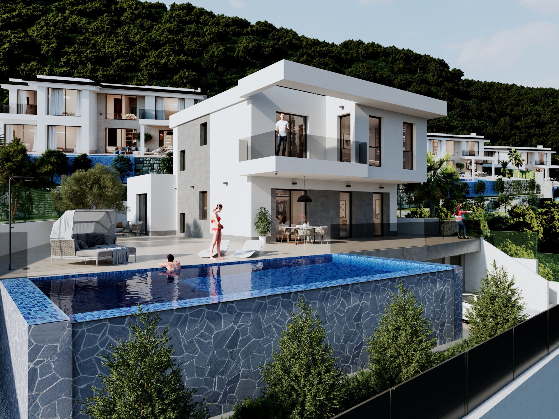 Huvila Finestrat, Alicante, Espanja 4 makuuhuonetta, 400 m2 No. 163782