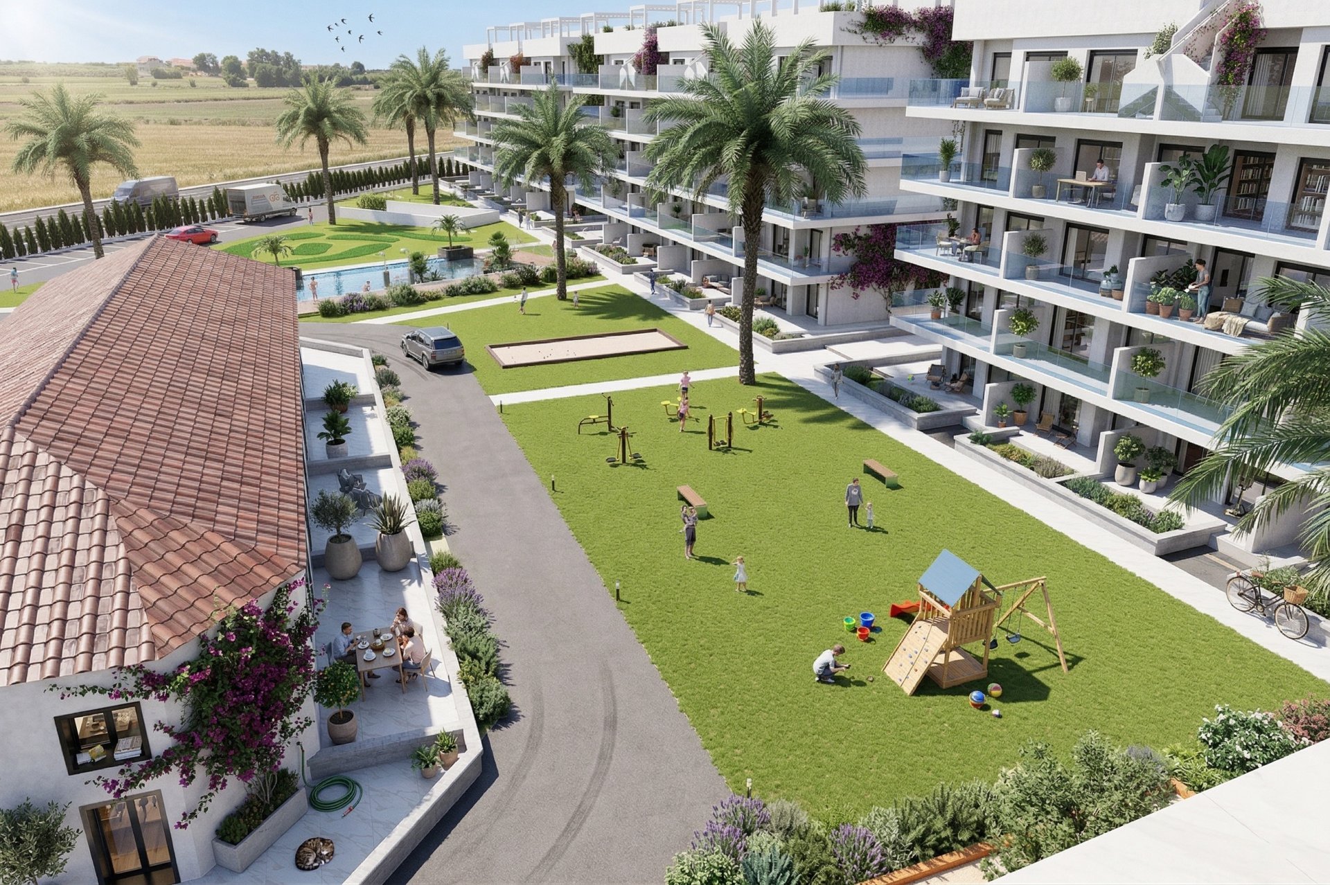 Apartamento en Guardamar del Segura, Alicante, España 2 dormitorios, 83 m2 No. 180250