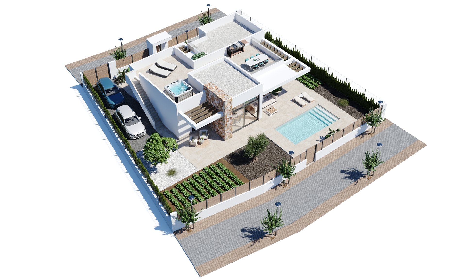 Villa i Murcia, Spanien 3 sovrum, 133 kvm. Nr. 163201