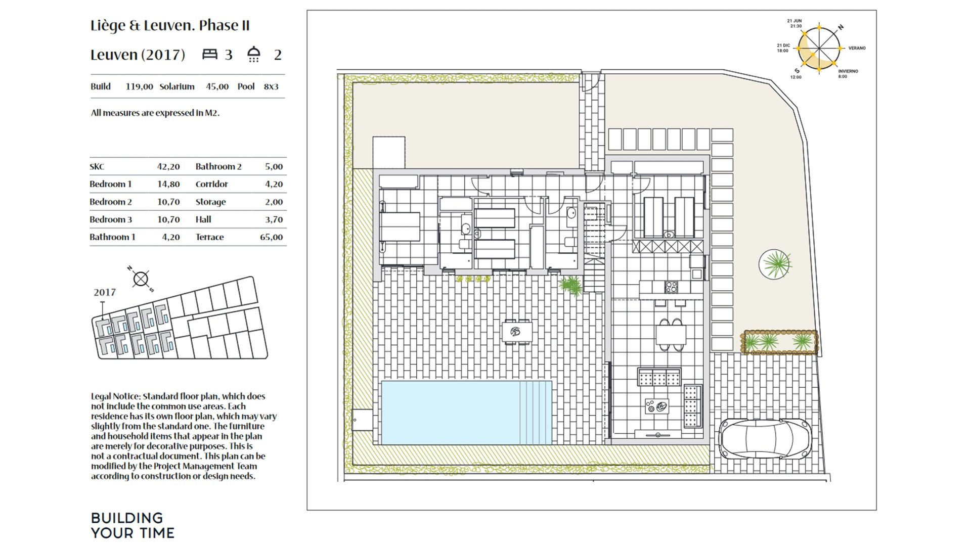 Villa in LIEGE Y LEUVEN, Algorfa, Alicante, Spanien 3 Schlafzimmer, 119 m2 Nr. 56659