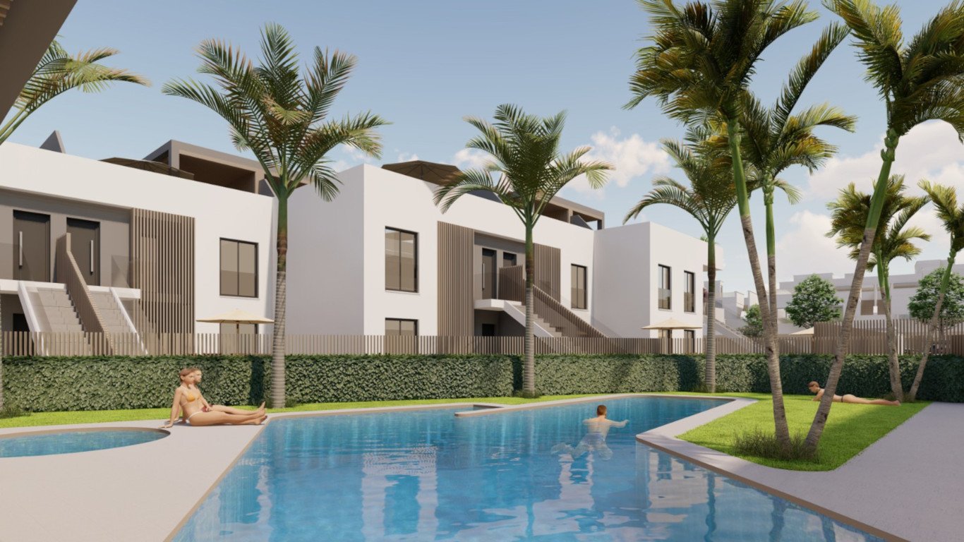 Bungalow i AIRES DEL MEDITERRANEO 4, Pilar de la Horadada, Alicante, Spanien 3 sovrum, 277.8 kvm. Nr. 166771