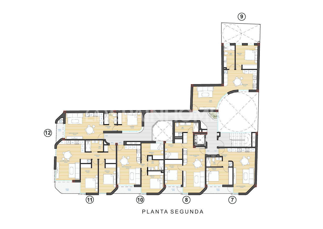 Wohnung in Torrevieja, Alicante, Spanien 2 Schlafzimmer, 54 m2 Nr. 193704