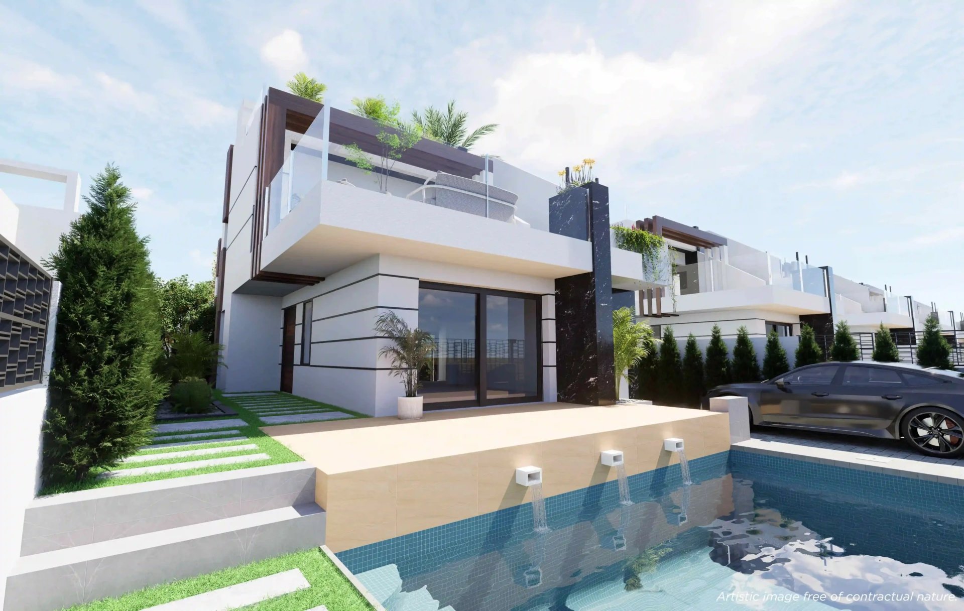 Villa i Los Alcazares, Murcia, Spanien 3 sovrum, 178 kvm. Nr. 163990