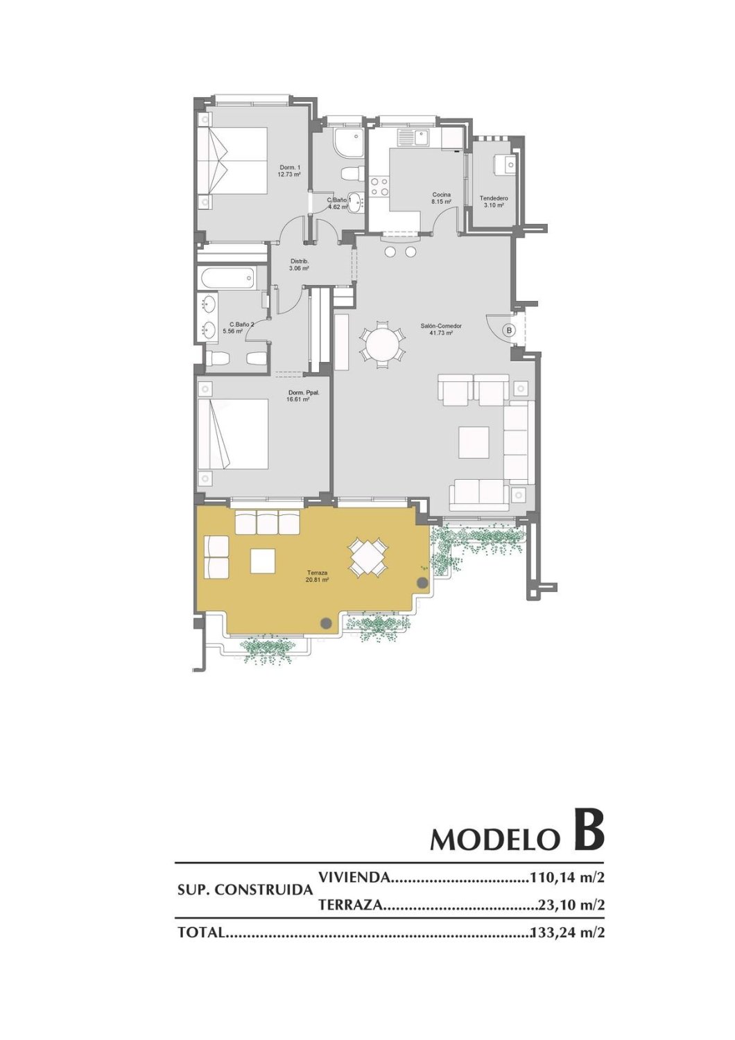 Appartamento a Filipinas, Alicante, Spagna 2 camere da letto, 110 mq. N° 181039