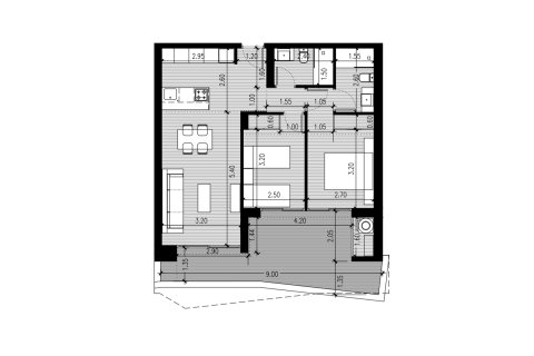 Layout 2 bedroom, 70,2 sq.m. in San Miguel de Salinas, Alicante, Spain №155421
