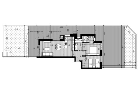 Layout 2 bedroom, 75,69 sq.m.  in San Miguel de Salinas, Alicante, Spain №155416