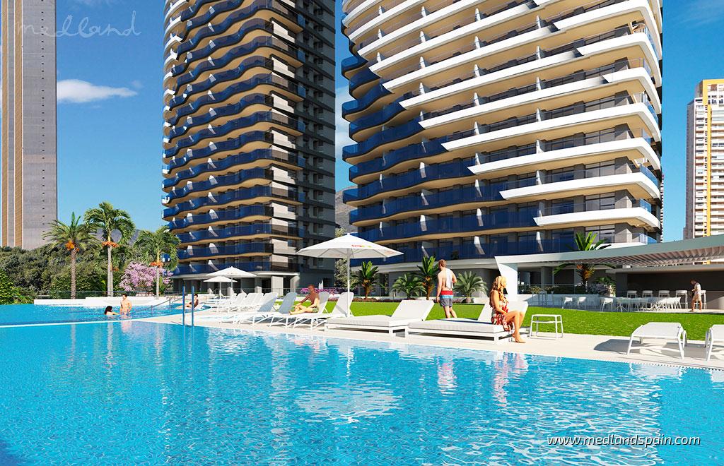 Квартира в Бенидорм, Аликанте, Испания 4 спальни, 150м2 №66240