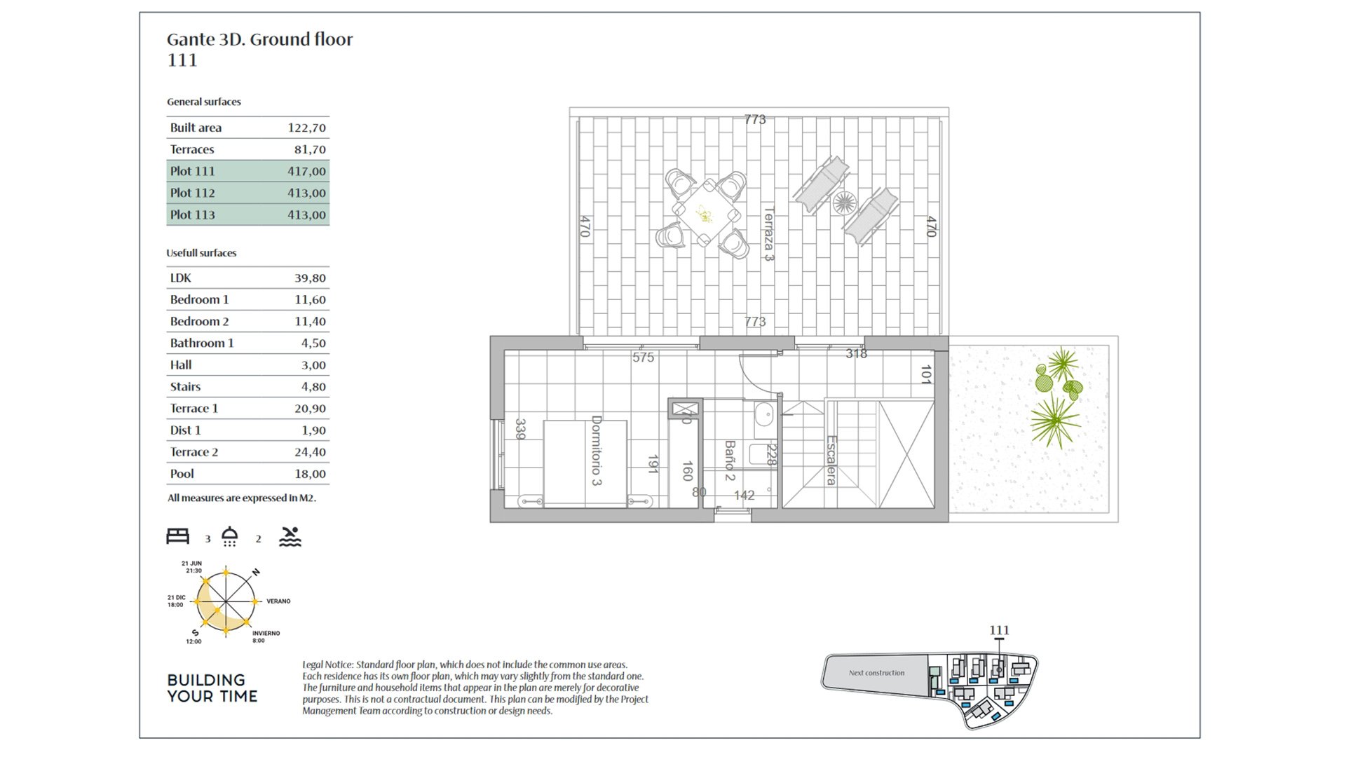 Willa w Balcon De Finestrat Villas, Finestrat, Alicante, Hiszpania 3 sypialnie, 122.7 mkw. nr 55065
