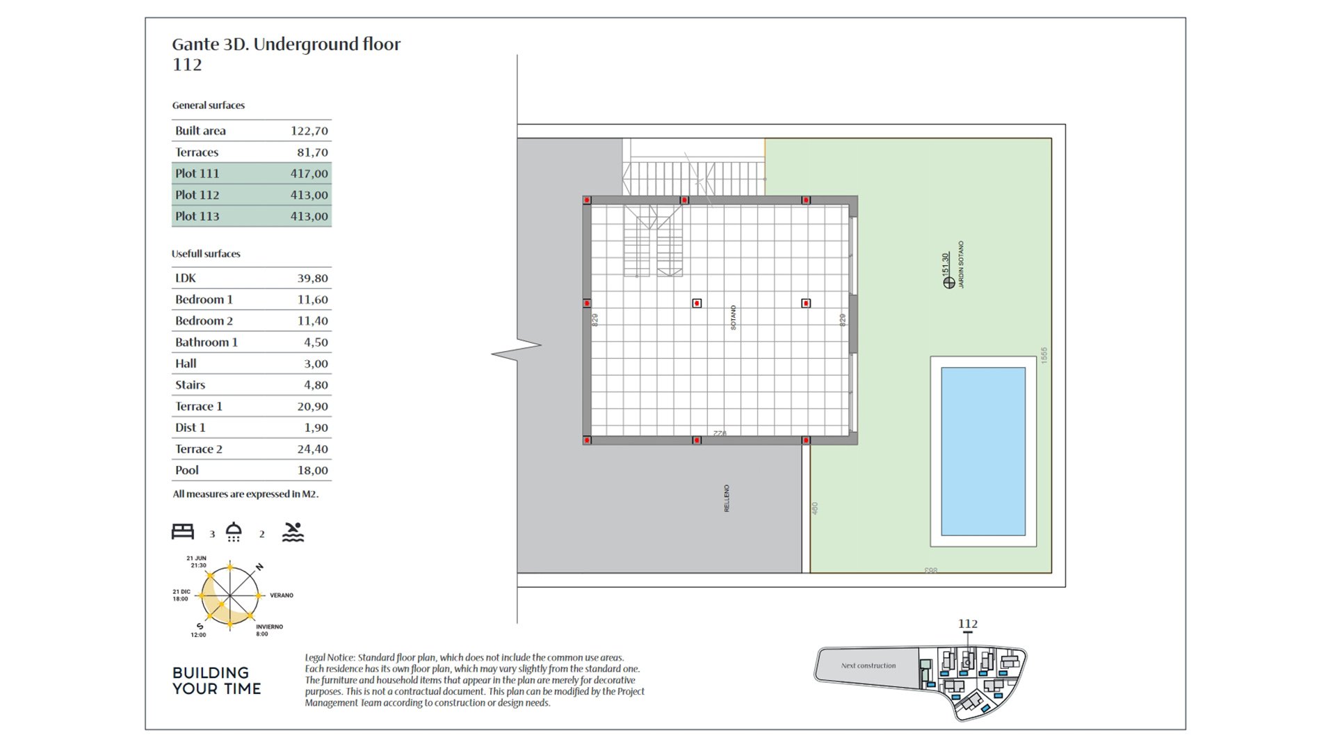 Willa w Balcon De Finestrat Villas, Finestrat, Alicante, Hiszpania 3 sypialnie, 122.7 mkw. nr 55064