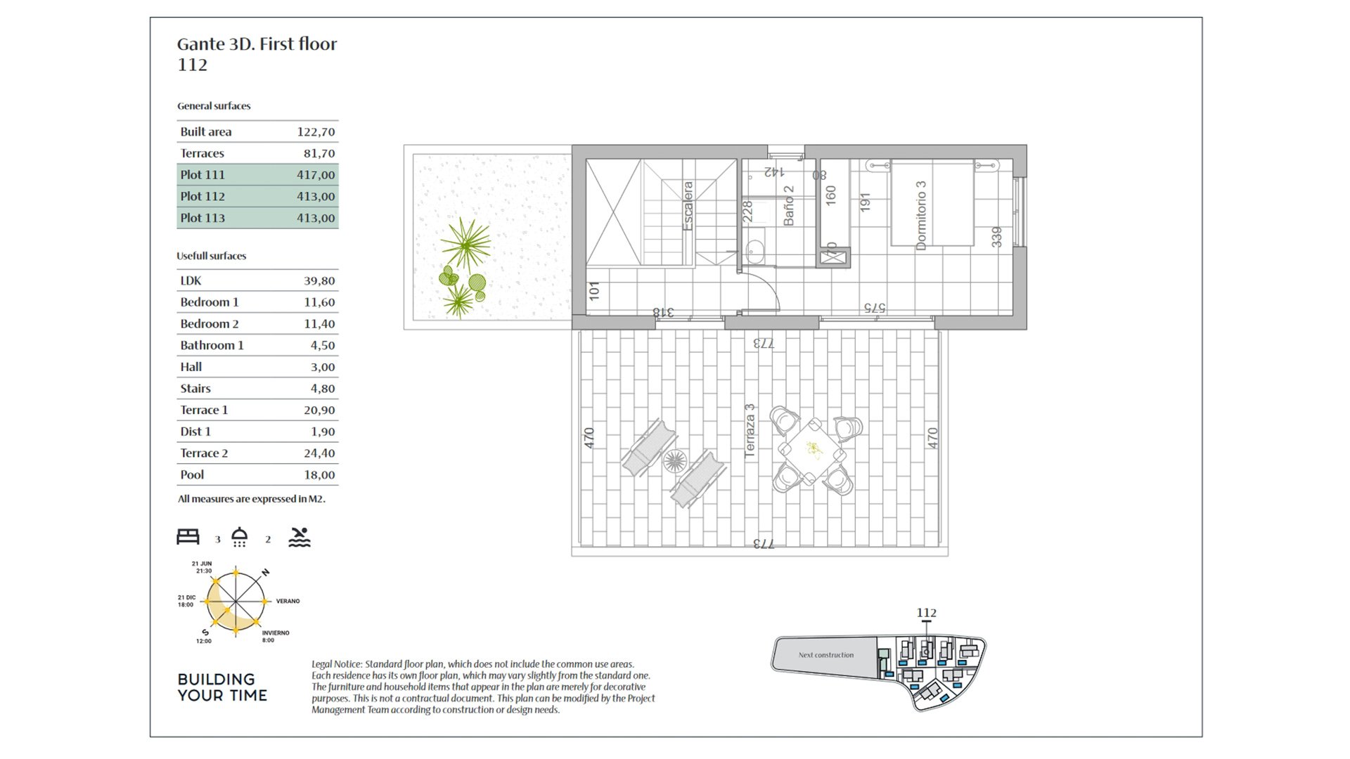 Willa w Balcon De Finestrat Villas, Finestrat, Alicante, Hiszpania 3 sypialnie, 122.7 mkw. nr 55064