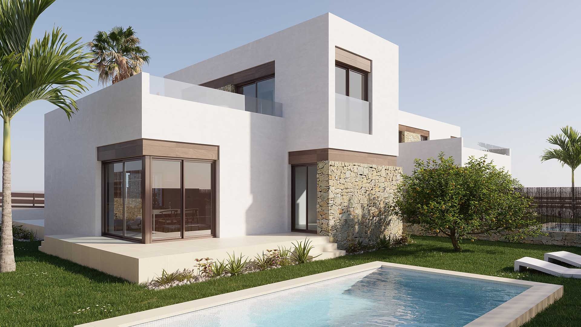 Huvila Balcon De Finestrat Villas, Finestrat, Alicante, Espanja 3 makuuhuonetta, 122.7 m2 No. 70618