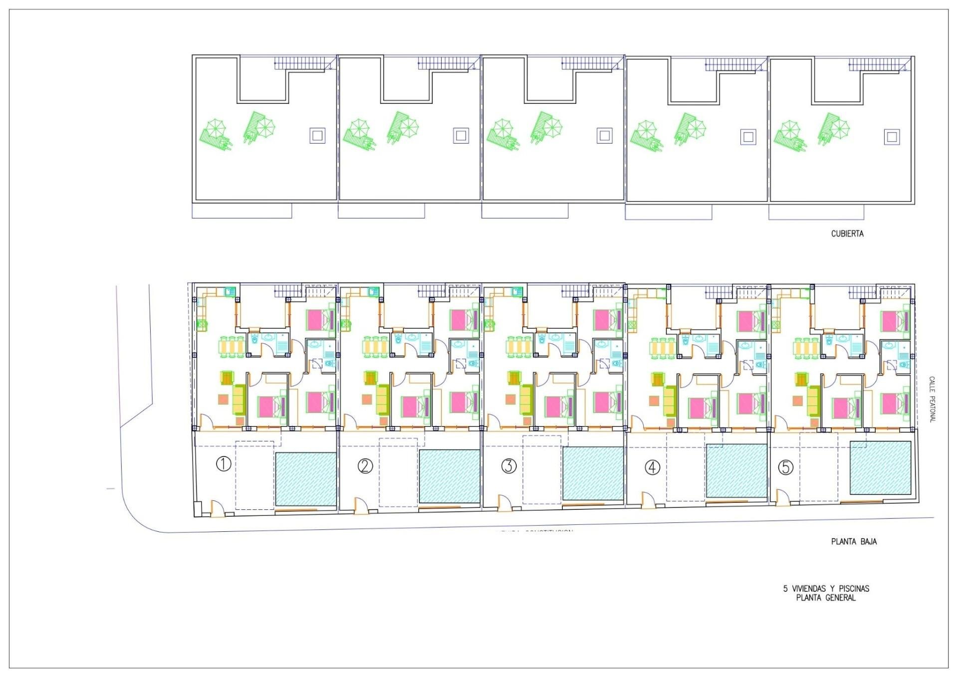 Townhouse in Avileses, Murcia, Spanien 3 Schlafzimmer, 82 m2 Nr. 151588