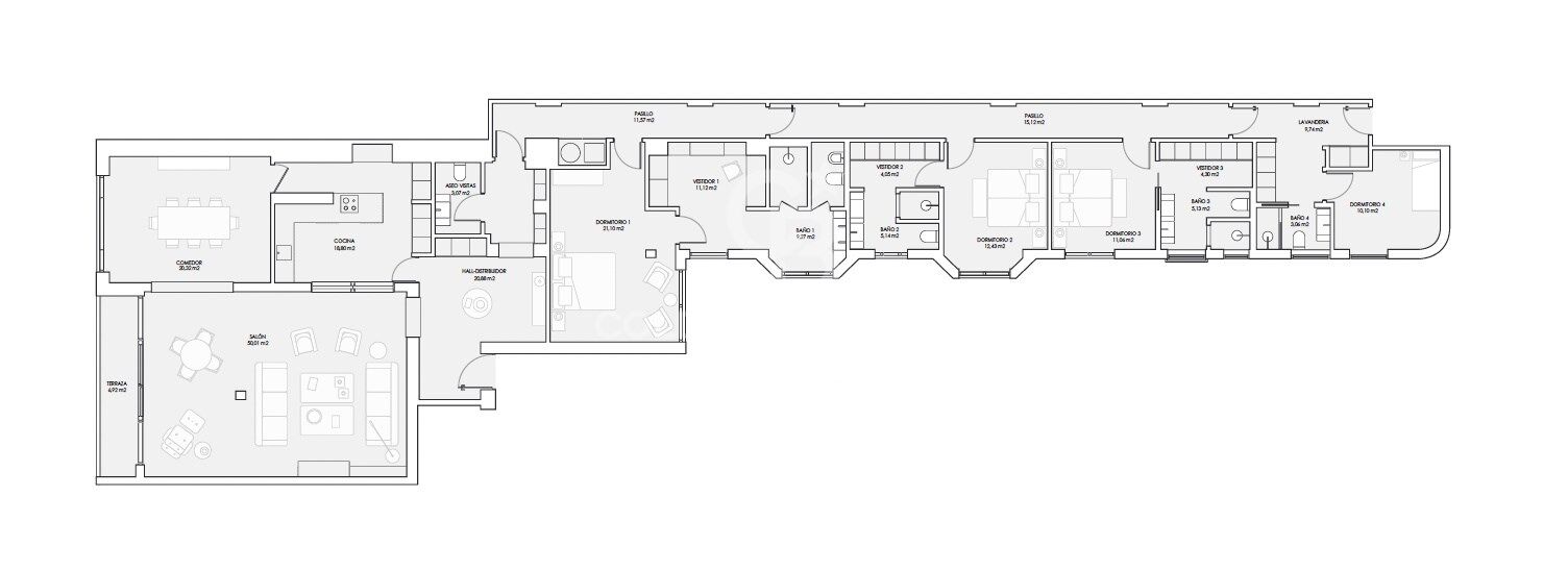 Dzīvoklis Madrid, Spānijā 4 istabas, 326 m2 Nr. 158506