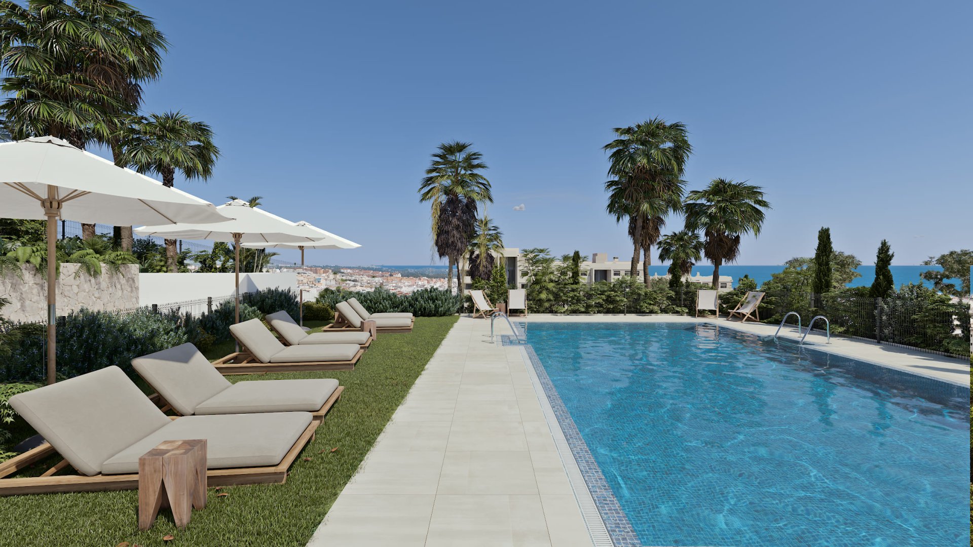 Lägenhet i Estepona, Malaga, Spanien 3 sovrum, 110 kvm. Nr. 181240