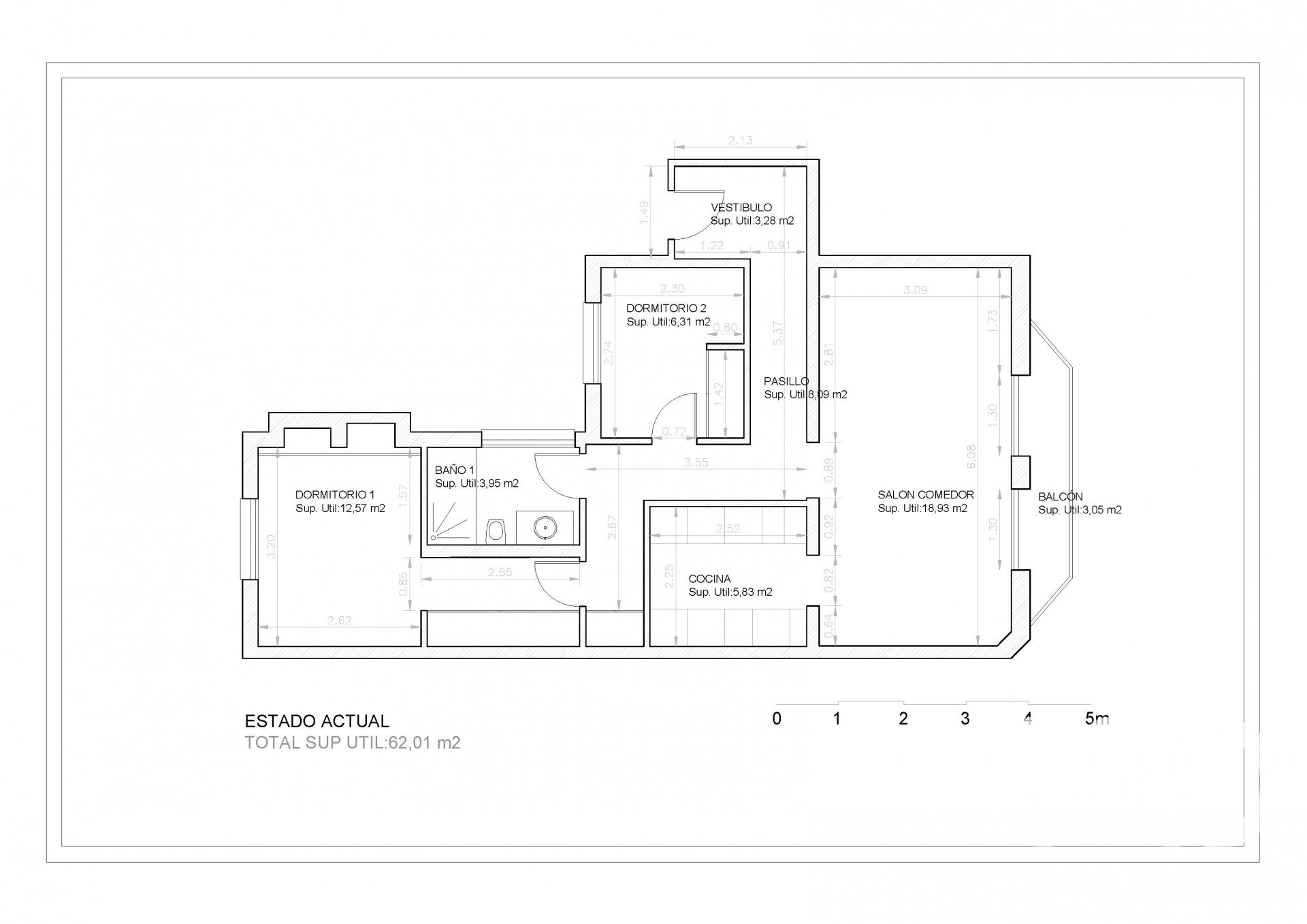 Appartamento a Madrid, Spagna 2 camere da letto, 84 mq. N° 187866