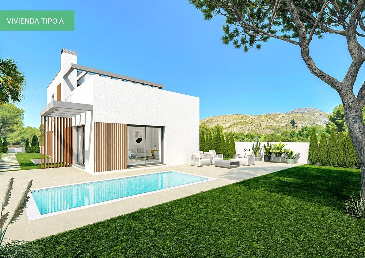 Villa a Finestrat, Alicante, Spagna 3 camere da letto, 203 mq. N° 165054