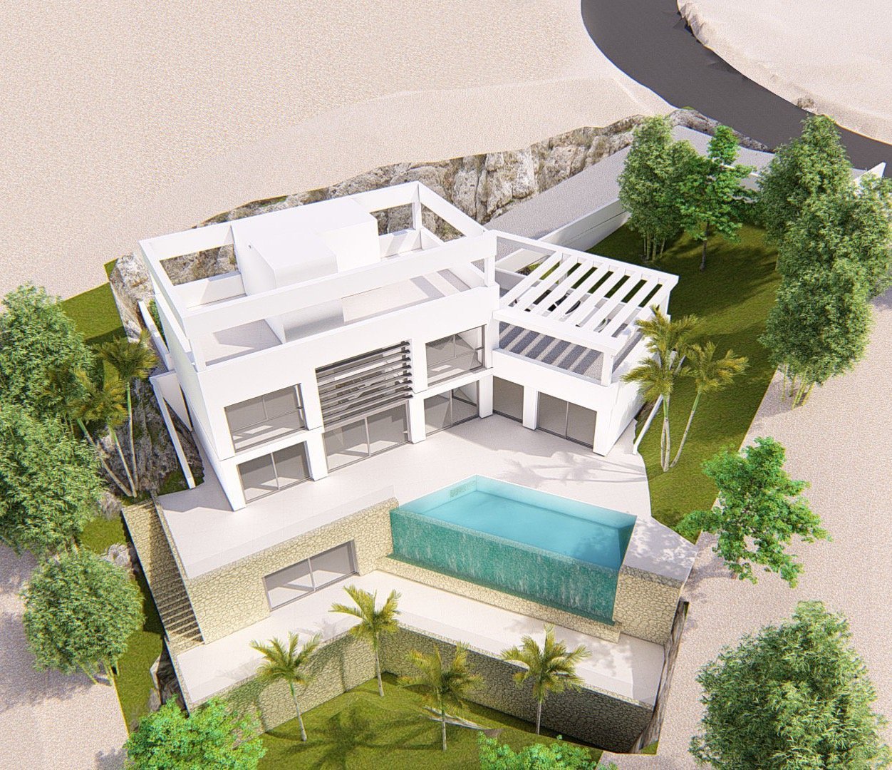 Villa a Villajoyosa, Alicante, Spagna 4 camere da letto, 351 mq. N° 165050