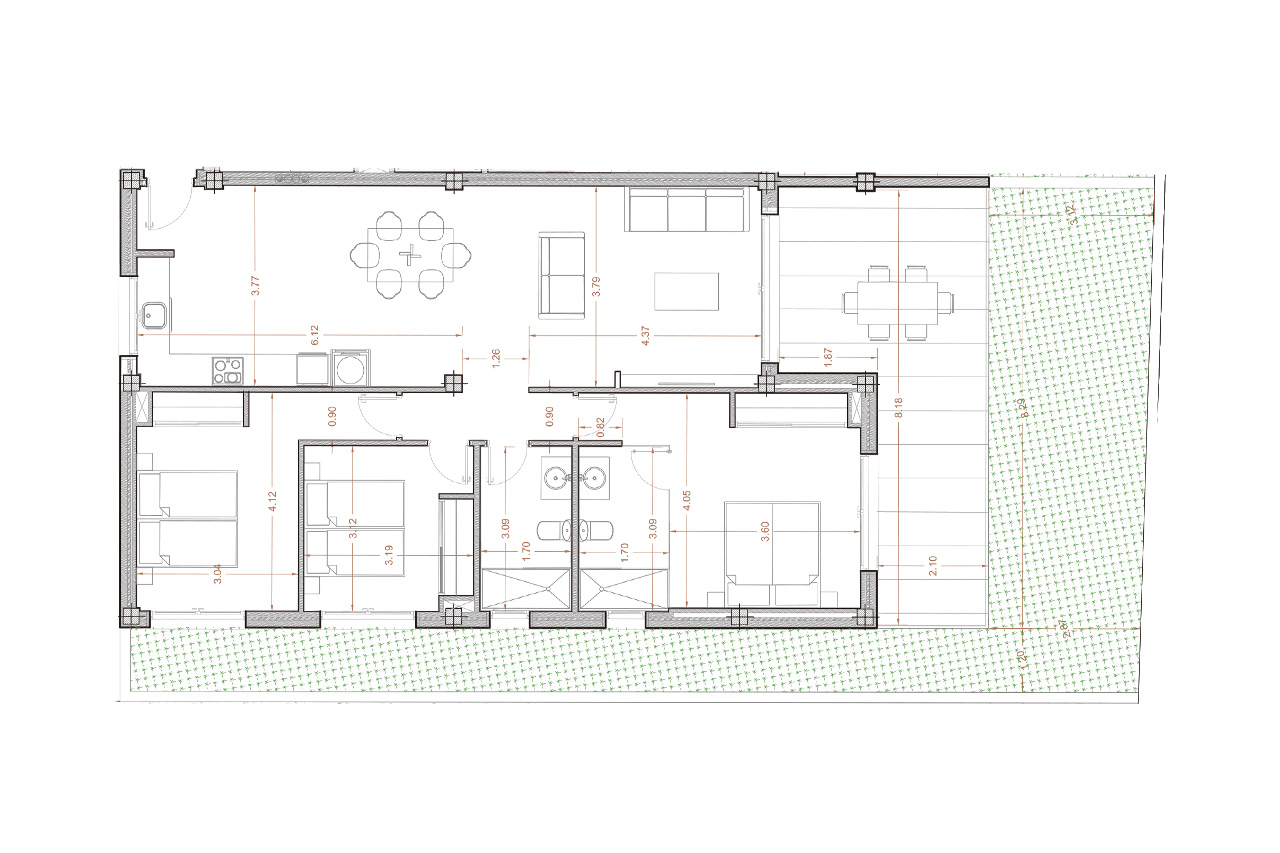 Huoneisto San Javier, Murcia, Espanja 3 makuuhuonetta, 129 m2 No. 101565