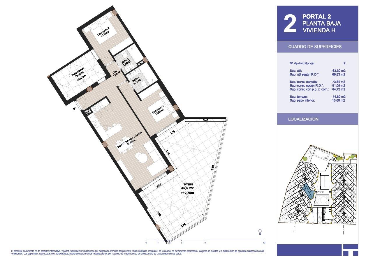 Dzīvoklis Torrox, Malaga, Spānijā 2 istabas, 91 m2 Nr. 169421
