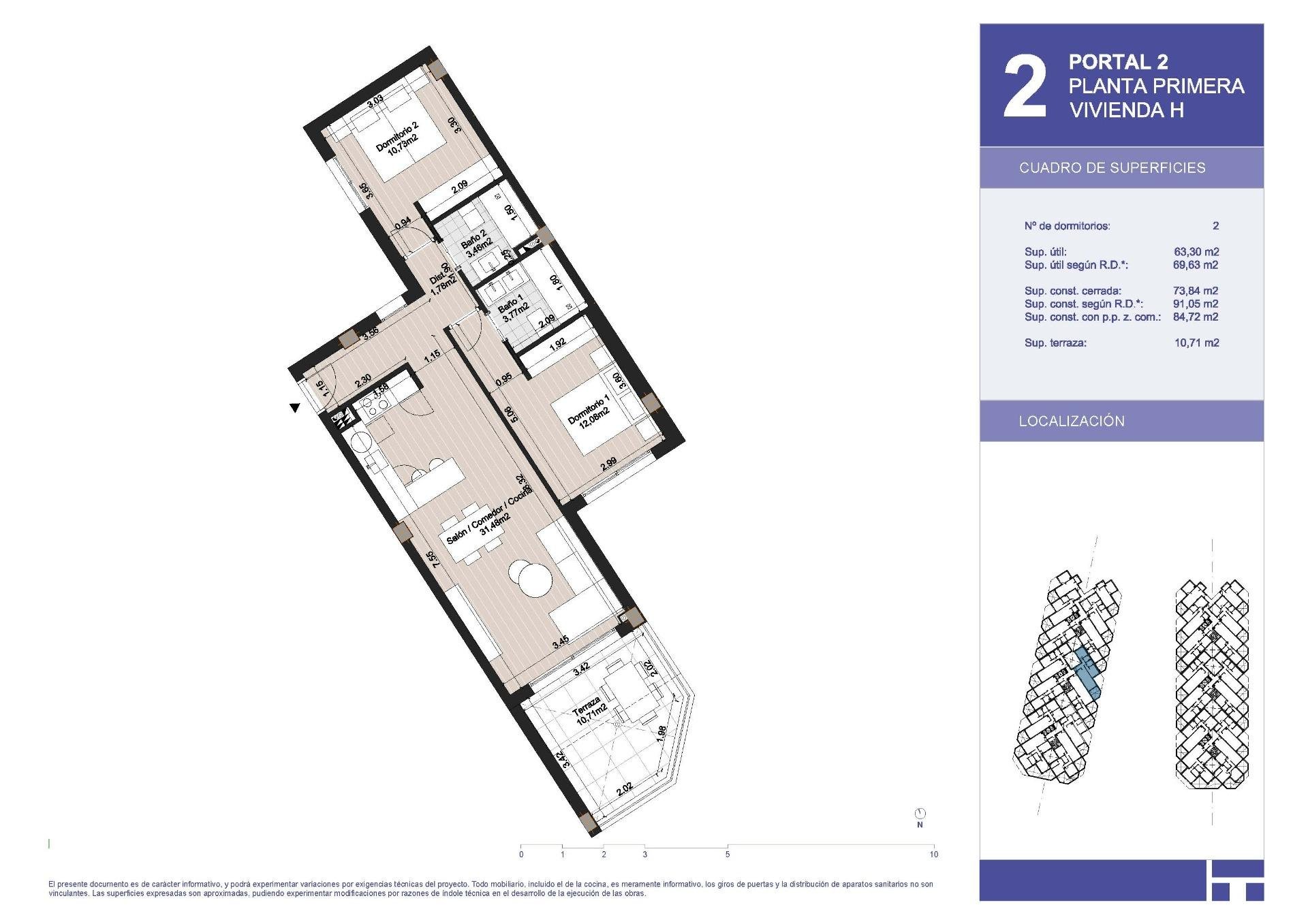 Dzīvoklis Torrox, Malaga, Spānijā 2 istabas, 91 m2 Nr. 169422