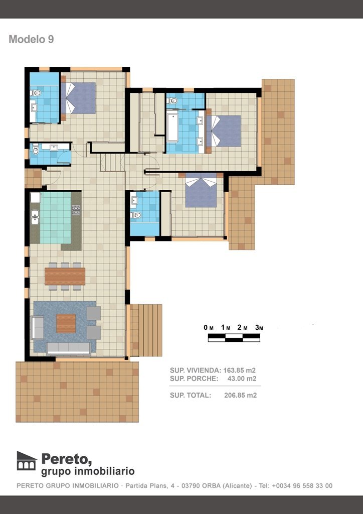 Villa in Rafol D'almunia, Alicante, Spain 3 bedrooms, 206 sq.m. No. 80498