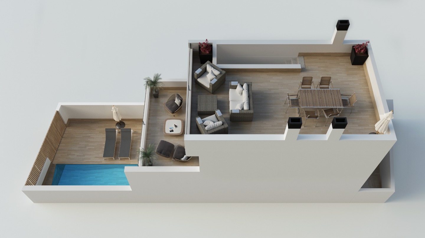 Townhouse in Lo Pagan, Murcia, Spanien 3 Schlafzimmer, 109 m2 Nr. 80863
