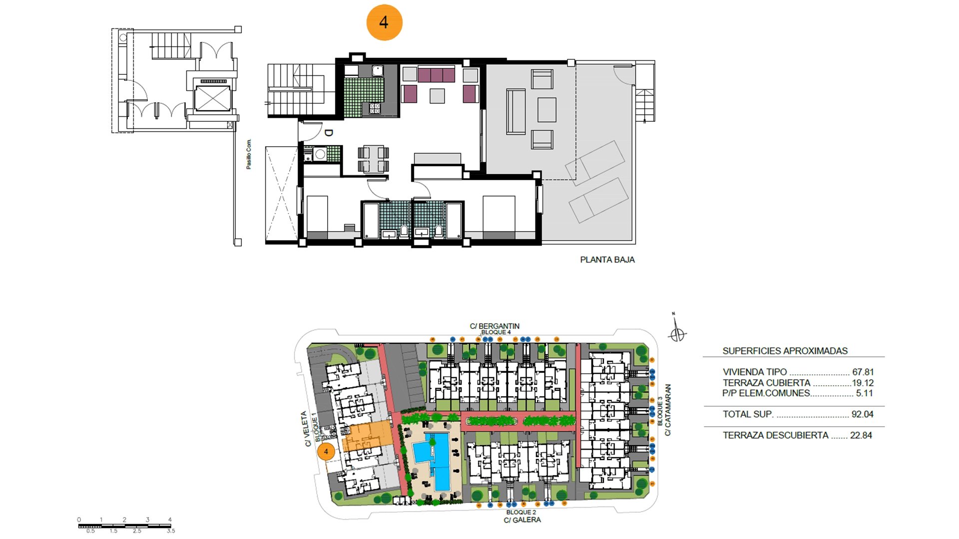 Квартира в Higuericas Bay, Аликанте, Испания 2 спальни, 67.81м2 №74756