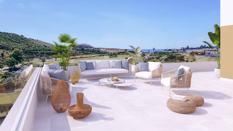 Bungalow a Mijas, Malaga, Spagna 3 camere da letto, 95 mq. N° 134523