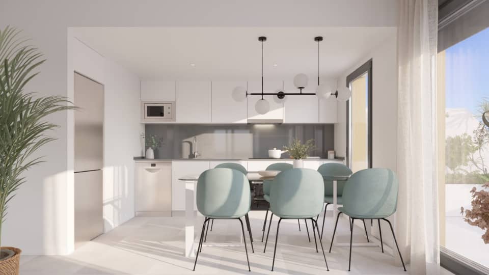 Bungalow a Mijas, Malaga, Spagna 3 camere da letto, 95 mq. N° 134523