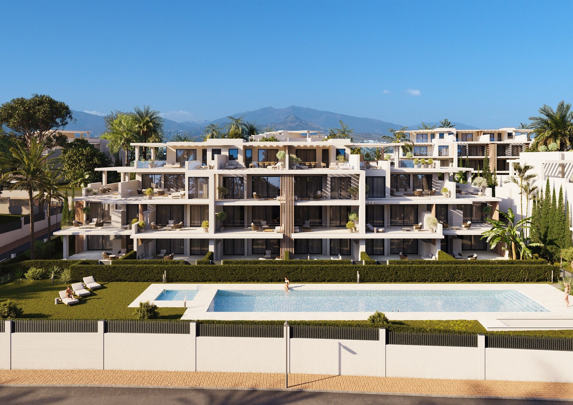 Apartment in Estepona, Malaga, Spain 2 bedrooms, 113 sq.m. No. 109968