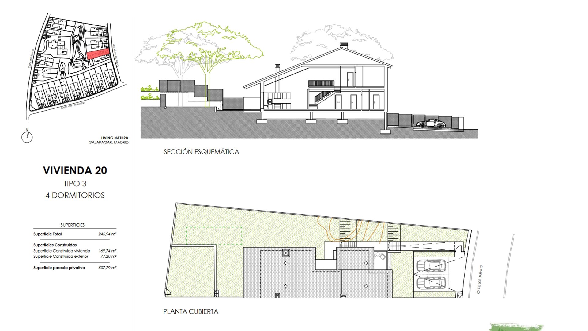 Huvila Living Natura, Colmenarejo, Madrid, Espanja 4 makuuhuonetta, 124.7 m2 No. 73834