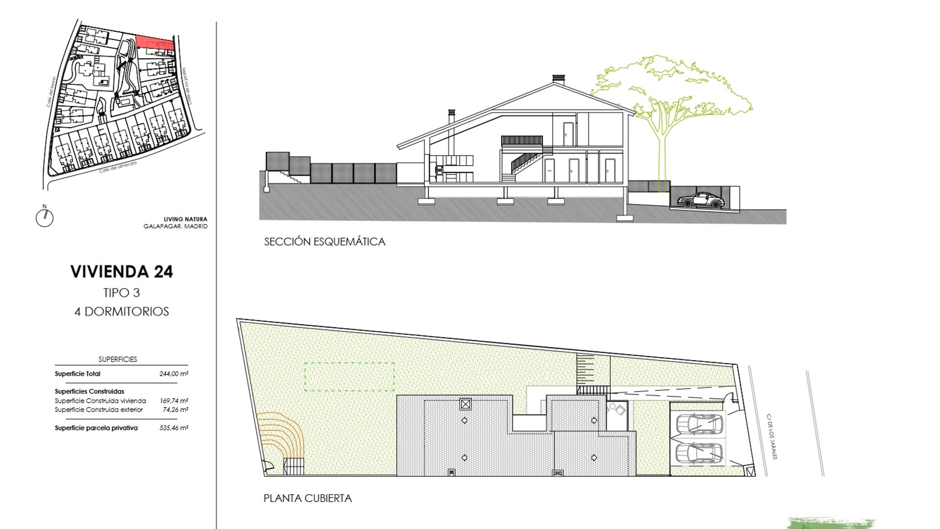Villa en Living Natura, Colmenarejo, Madrid, Espagne 4 chambres, 124.7 m2 No. 73838