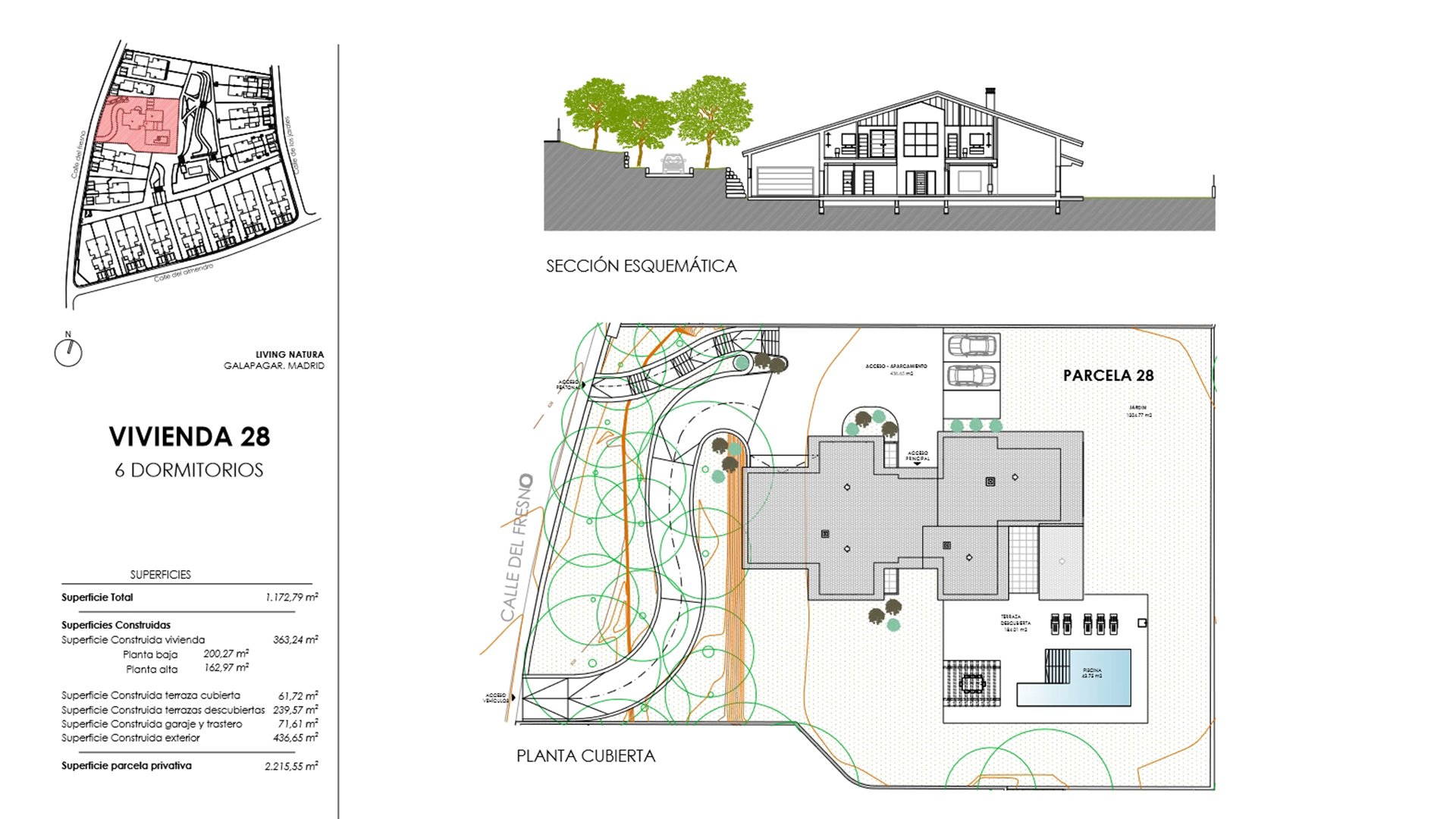 Villa in Living Natura, Colmenarejo, Madrid, Spagna 6 camere da letto, 333.96 mq. N° 73840