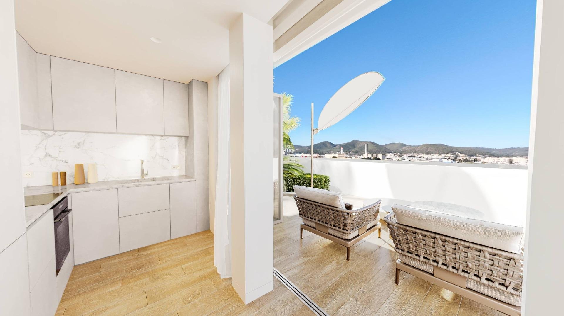 Appartamento a Talamanca, Ibiza, Spagna 1 camera da letto, 78 mq. N° 168832