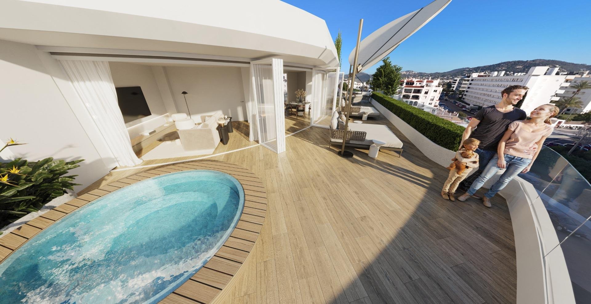 Penthouse in Talamanca, Ibiza, Spain 2 bedrooms, 290 sq.m. No. 168834