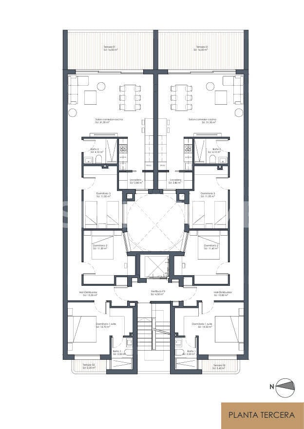Apartment in Guardamar del Segura, Alicante, Spain 3 bedrooms, 122 sq.m. No. 196361