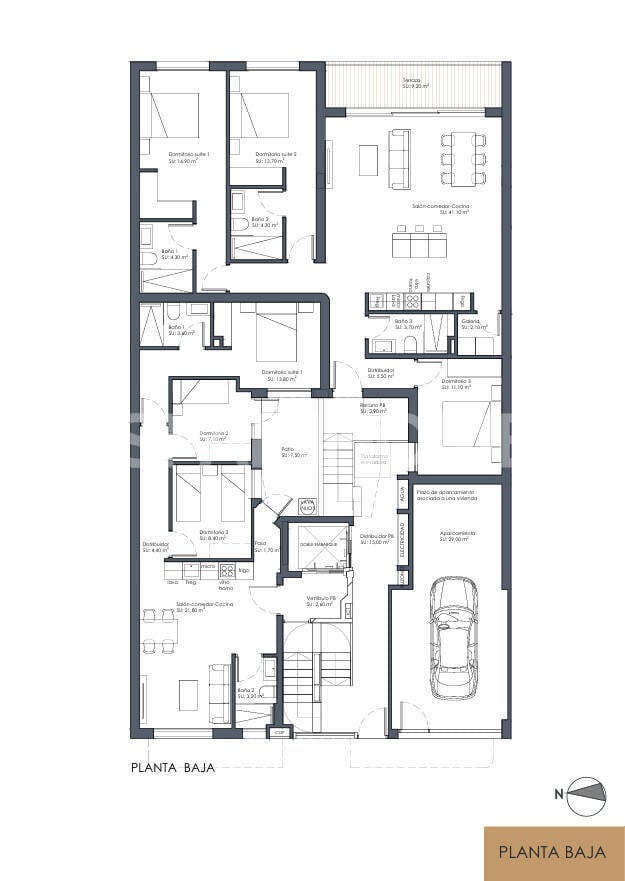 Penthouse w Guardamar del Segura, Alicante, Hiszpania 3 sypialnie, 113 mkw. nr 196362