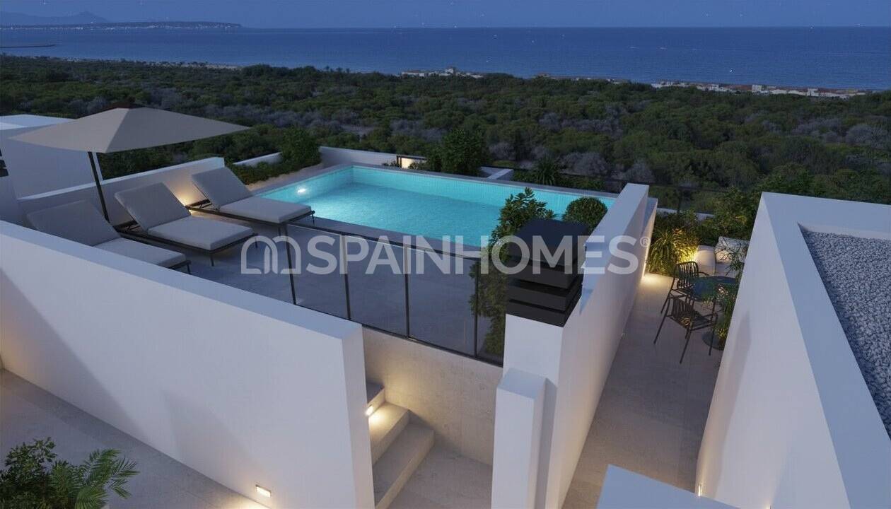 Penthouse w Guardamar del Segura, Alicante, Hiszpania 3 sypialnie, 113 mkw. nr 196362