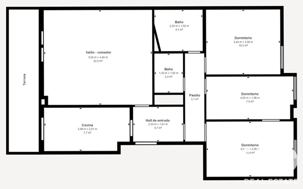 Apartment à Madrid, Espagne 3 chambres, 112 m2 No. 192188