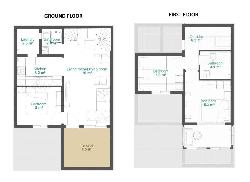 Rindu māja Alicante, Spānijā 3 istabas, 104 m2 Nr. 145348